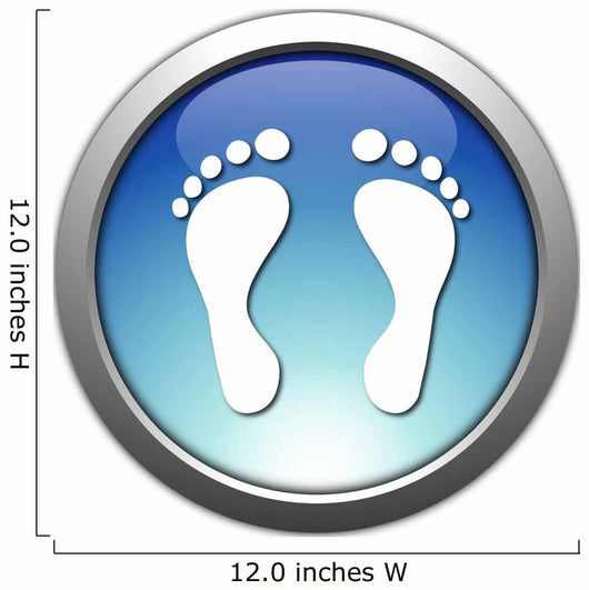 Button Footprint Wall Decal
