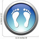 Button Footprint Wall Decal