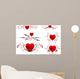 Red Hearts Wall Decal