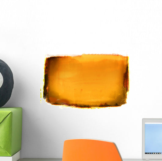 Orange Grunge Background Wall Decal