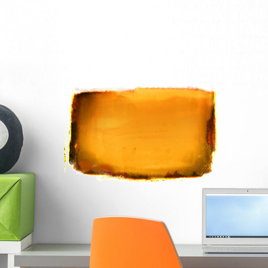 Orange Grunge Background Wall Decal