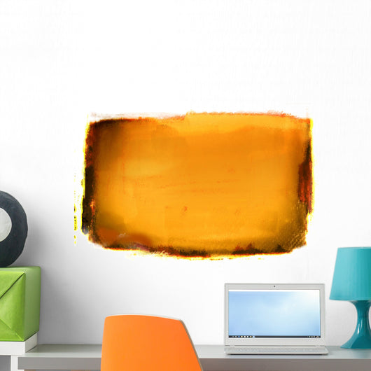 Orange Grunge Background Wall Decal