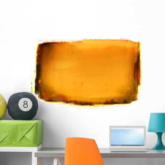 Orange Grunge Background Wall Decal
