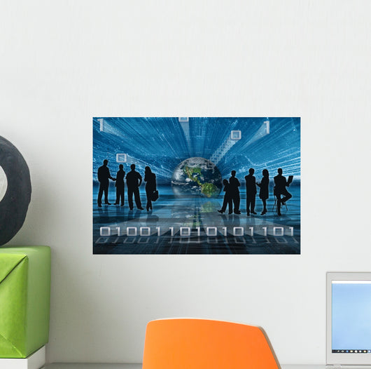Binary Tech Business Wall Decal