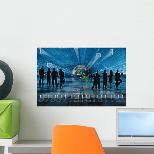 Binary Tech Business Wall Decal