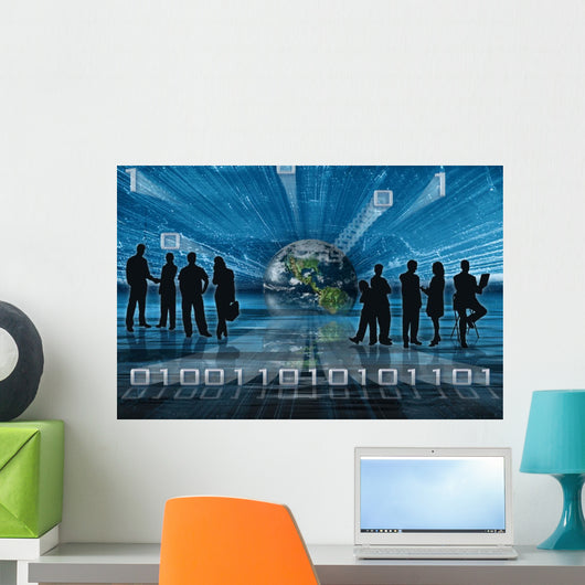 Binary Tech Business Wall Decal