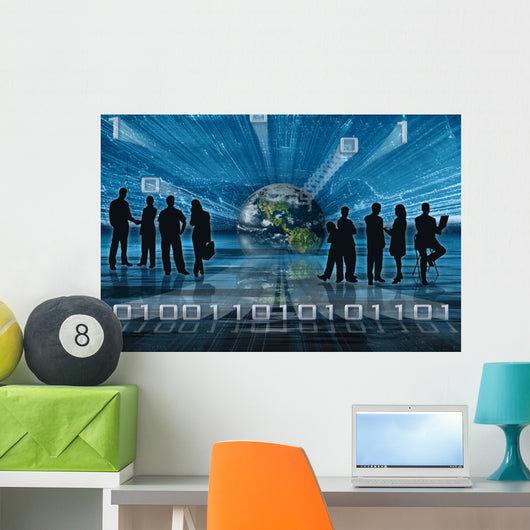 Binary Tech Business Wall Decal