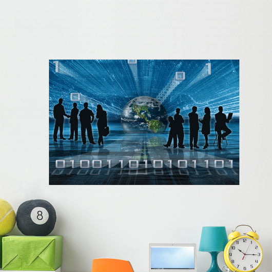 Binary Tech Business Wall Decal