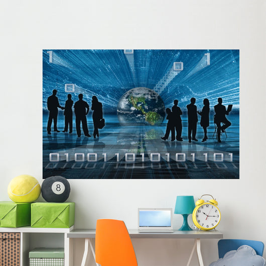 Binary Tech Business Wall Decal