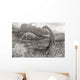 A Group Of Brontosaurs Wall Mural