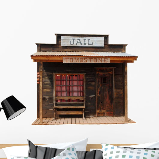 Wild West Tombstone Jail Wall Decal