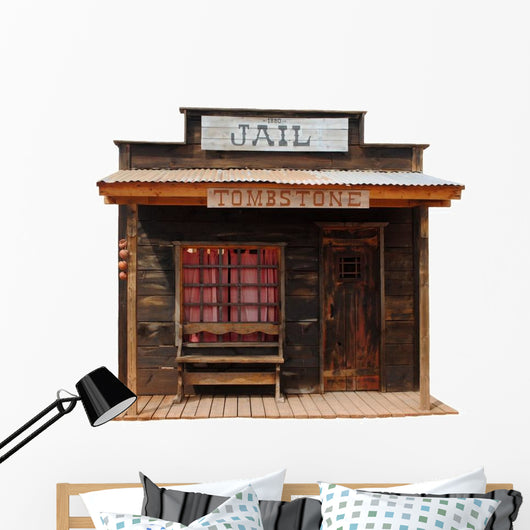Wild West Tombstone Jail Wall Decal