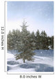 Snowy Flurries Falling In The Sunshine Wall Mural