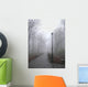 park lane in the fog Wall Mural