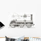 Crampton's Railway Steam Locomotive Engine Wall Mural