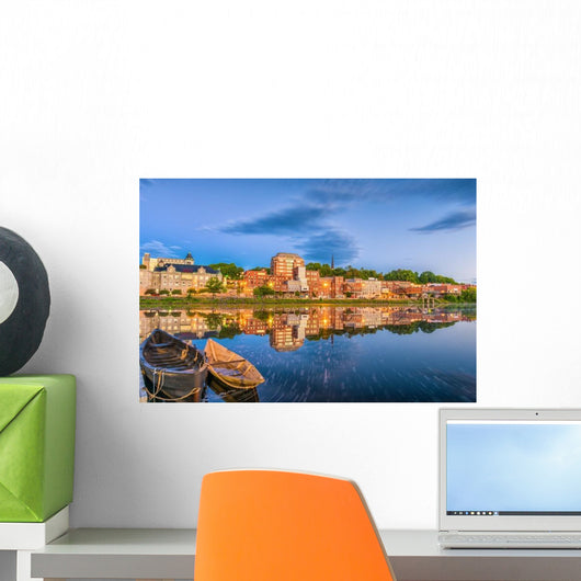 Augusta Maine USA Skyline Evening Wall Decal