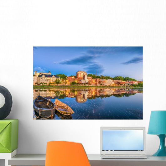 Augusta Maine USA Skyline Evening Wall Decal