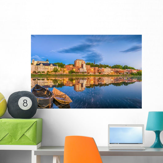 Augusta Maine USA Skyline Evening Wall Decal