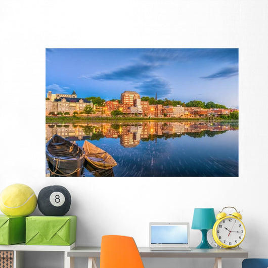 Augusta Maine USA Skyline Evening Wall Decal