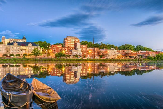 Augusta Maine USA Skyline Evening Wall Decal