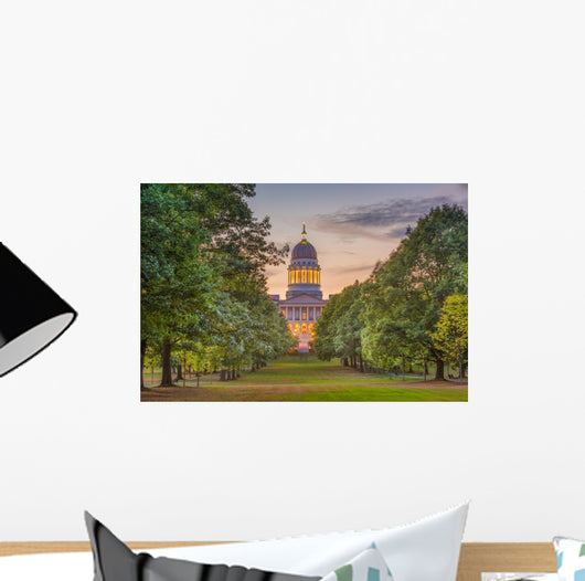Maine State House Building Wall Decal