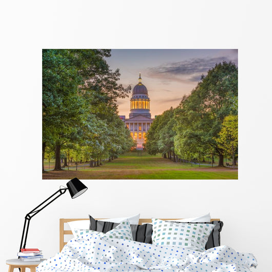 Maine State House Building Wall Decal