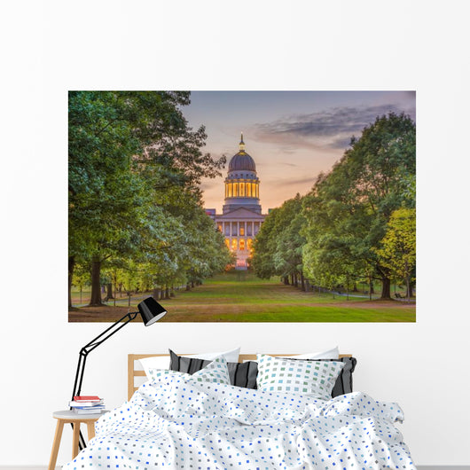Maine State House Building Wall Decal