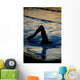silhouetted swimmer 3 Wall Mural