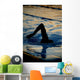 silhouetted swimmer 3 Wall Mural