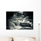 Multiple Waterfall Scene Black Wall Decal