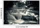 Multiple Waterfall Scene in Black and White Wall Mural