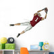 Jump Catching Football Wall Decal