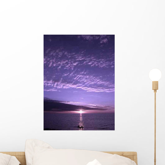 Purple Sunset Wall Decal Design 1