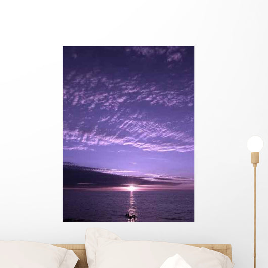 Purple Sunset Wall Decal Design 1