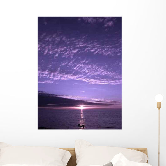 Purple Sunset Wall Decal Design 1