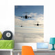 Jet airplanes in flight Wall Mural