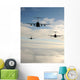 Jet airplanes in flight Wall Mural