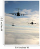 Jet airplanes in flight Wall Mural