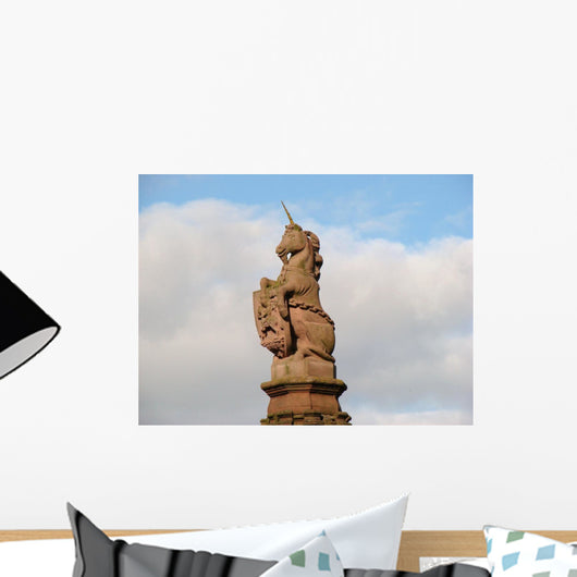 Statue Unicorn from Jedburgh Wall Mural