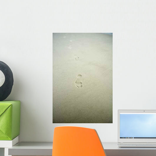 Footprints Sand Wall Decal Design 1