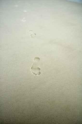Footprints Sand Wall Decal Design 1