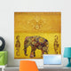 Indischer Elefant gemalt Wall Mural
