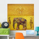 Indischer Elefant gemalt Wall Mural