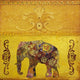 Indischer Elefant gemalt Wall Mural