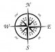 Compass Symbol Wall Mural