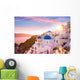 Sunset Blue Dome Churches Wall Decal