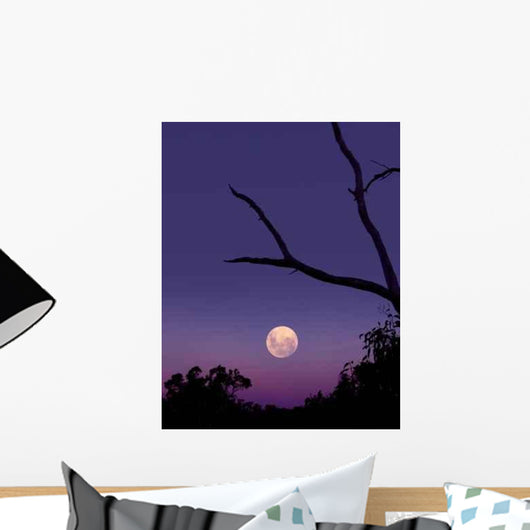 Purple Moon Rise Wall Decal