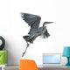 Flying Grey Heron Wall Decal