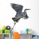 Flying Grey Heron Wall Decal