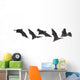 Halloween Flying Vampire Bats Wall Decal Sticker Set